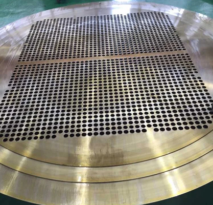 304L kupferplattierte Platte ASTM C52100 Messingplattiertes Rohrblech für industrielle Wärmetauscher