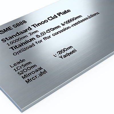 Längen 100 mm-6000 mm ASME SB898 Standard-Titanplatte mit 2207 Plattenmetall für korrosionsbeständige Lösungen