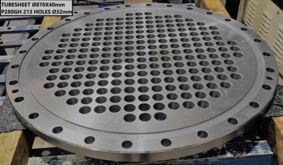 Titan-Gr1-Gr2-Wärmetauscher-Rohrboden SA182 F304L F316L plattierte Platten-Rohrböden