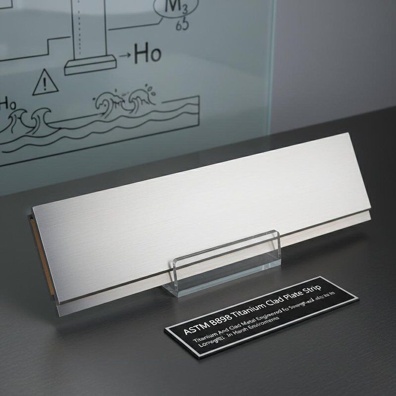 ASTM B898 Titangekleidete Plattenstreifen Titan und Metall, die für Stärke und Langlebigkeit in rauen Umgebungen entwickelt wurden
